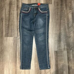 V Cristina Tapered Stitched Jeans - 6